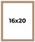 Deco Brown Picture Frame - UV Acrylic, Foam Board Backing, Hanging Hardware